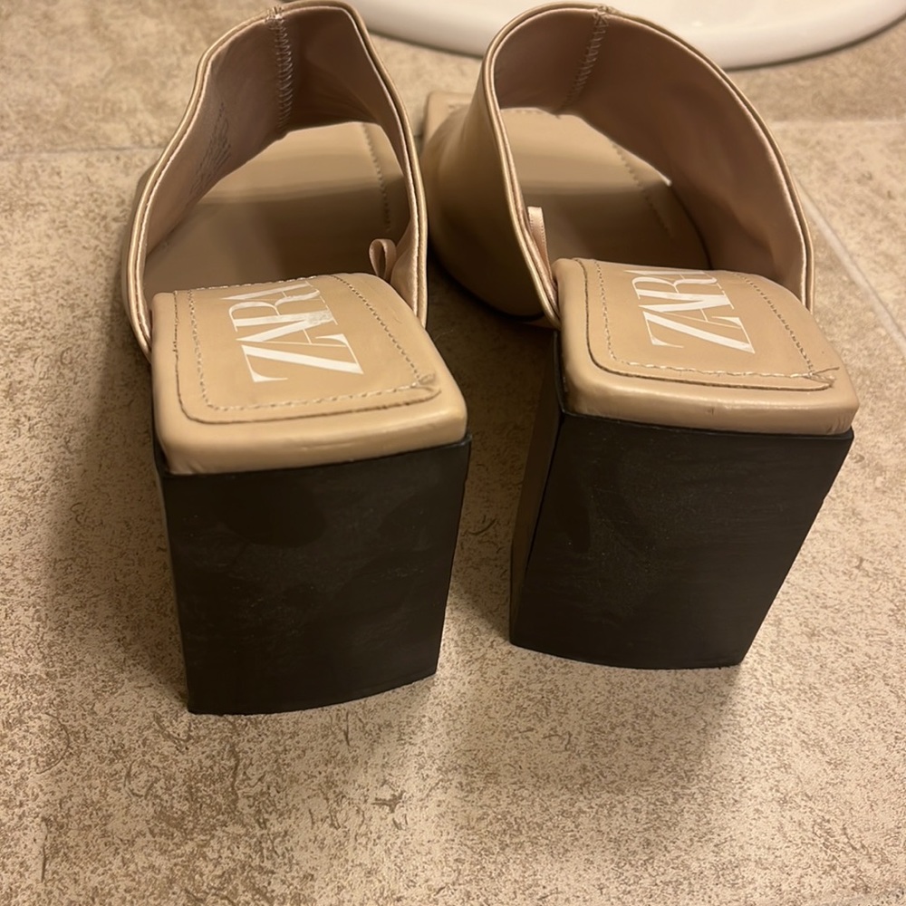 Zara Block Heel Slides - image 3